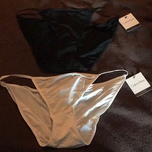 2 NWT Calvin Klein String Bikini panties.